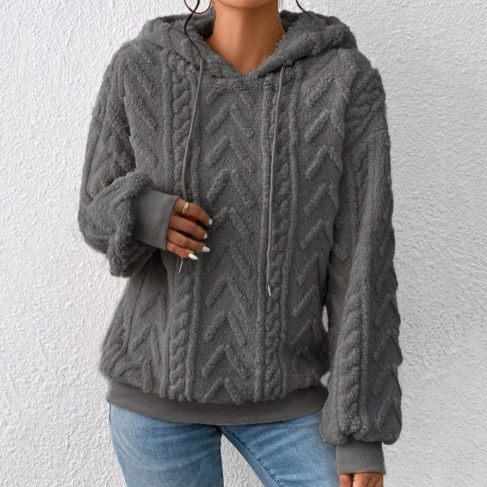 Women's Thick Plush Hoodie Sweatshirt for Autumn Winter | Streetwear
