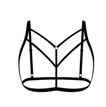 Sleek Strappy Solid Color Fashion Bralette