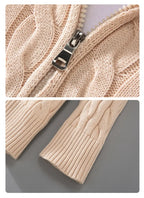 Loose Zip Knitted Pullover Sweater | Streetwear
