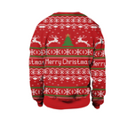 Women's Christmas Crew Neck Sweatshirt Dress | Streetwear