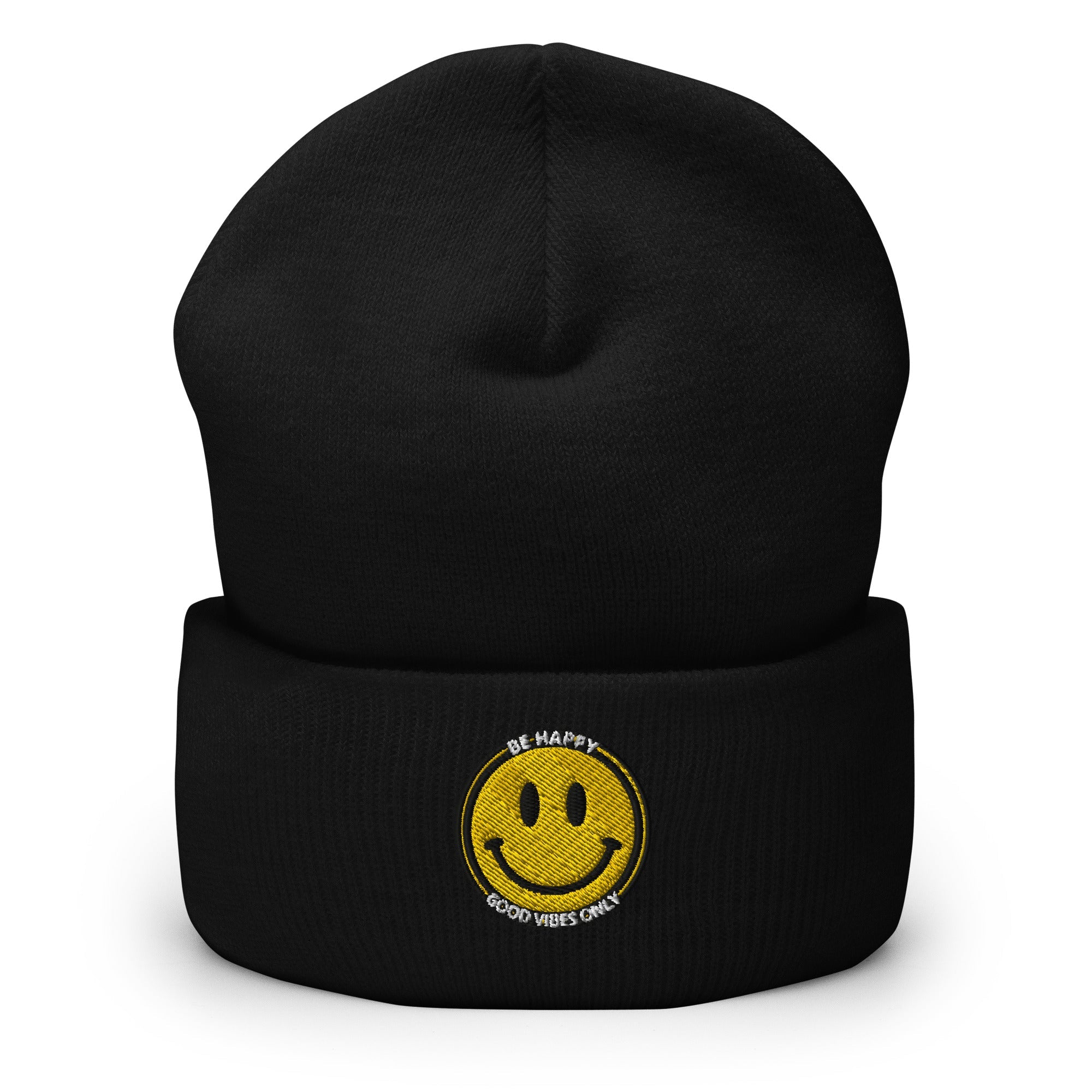 Be Happy Beanie | Embroidered Cap