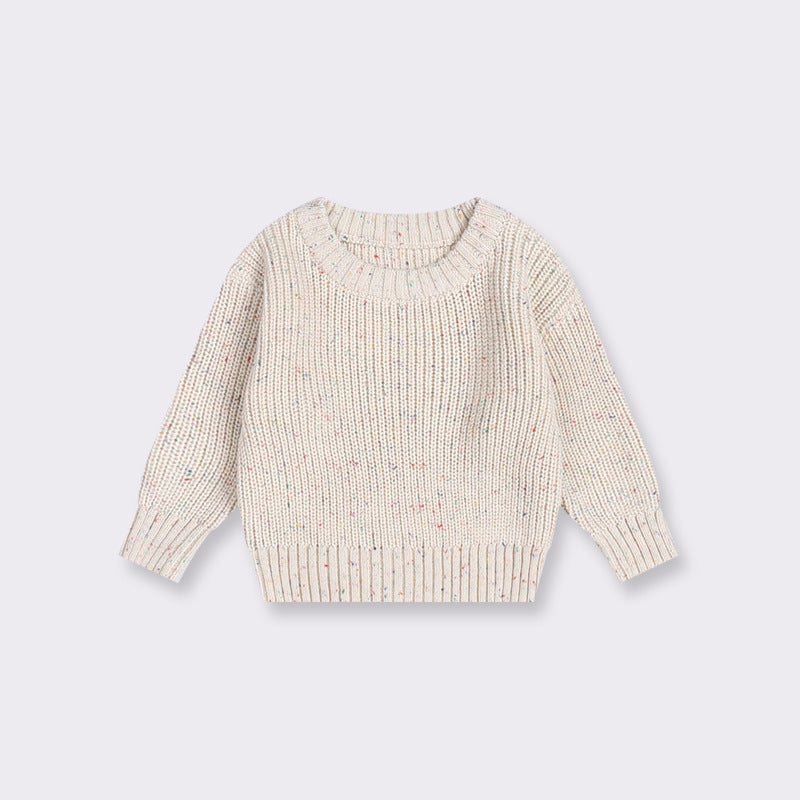 Loose Knitted Children's Sweater for Autumn & Winter