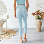 Seamless Breathable Yoga Pants with Matching Tank Top