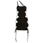 Summer Women's Cutout Drawstring Bodysuit