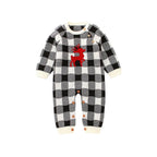 Knitted Long Sleeve Baby Romper with Christmas Design