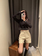 Simple High Waist Casual Shorts for Women