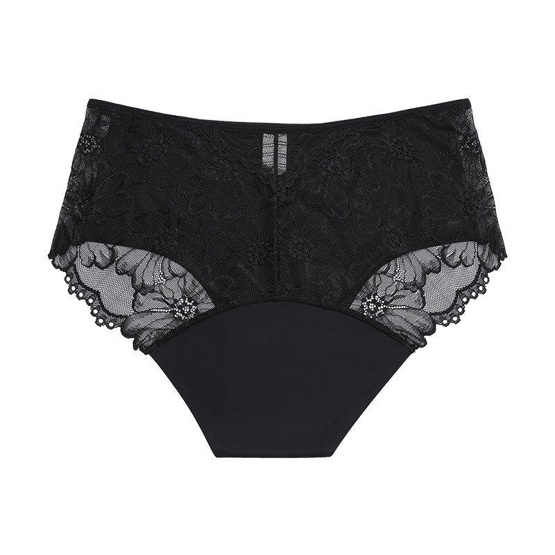 Menstrual Lace Underwear Mid-Waist Panties