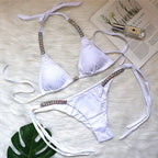 Luxury Crystal Bikini for Pool Party and Rave Events