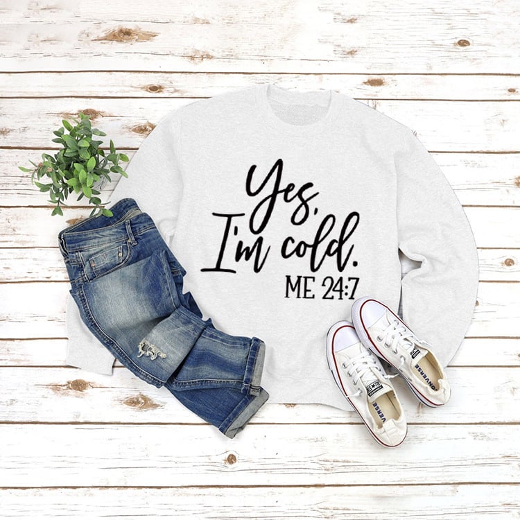 Casual Loose Fit Round Neck Letter Print Sweatshirt | Streetwear