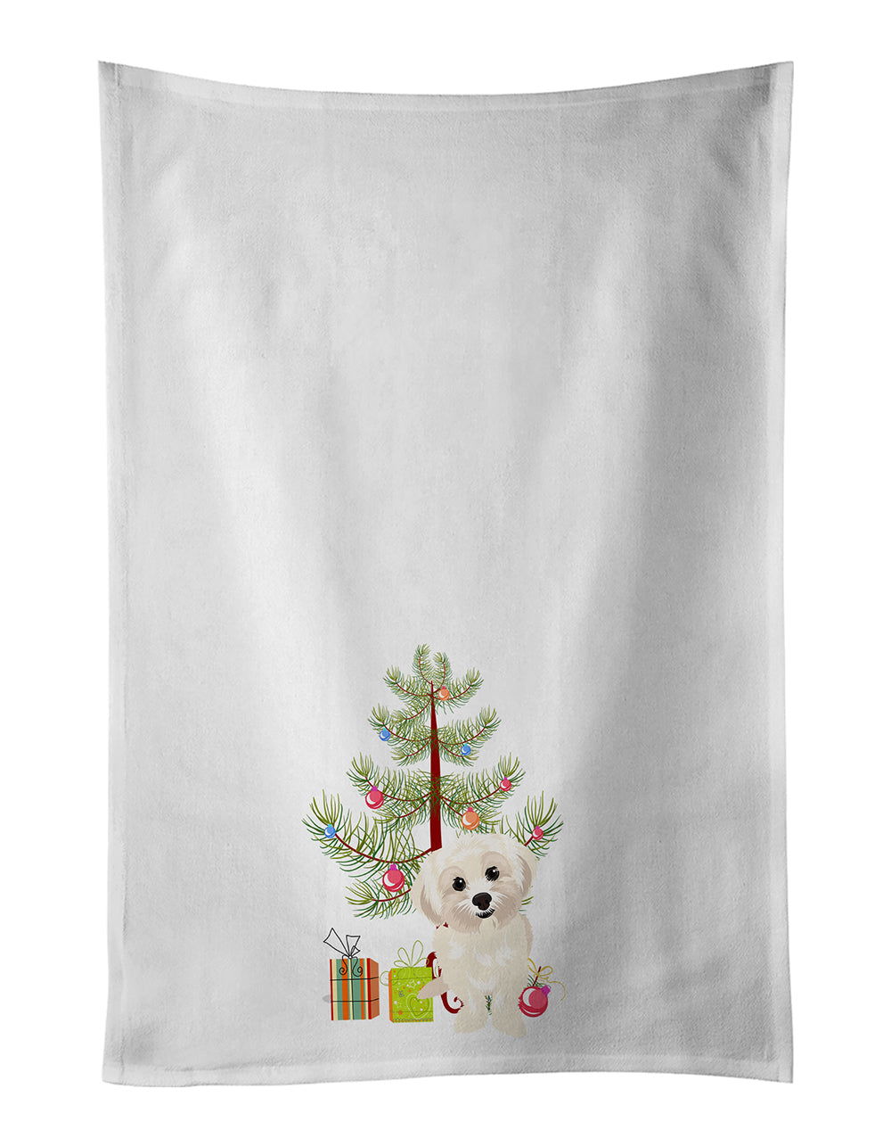 Shih-Tzu Gold #4 Christmas Kitchen Towel Set of 2