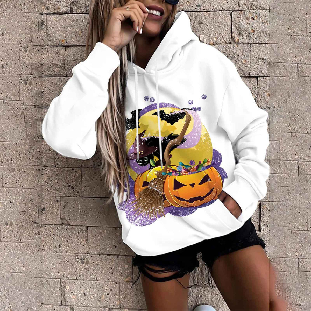Women's Halloween Padded Sweater for Fashionistas