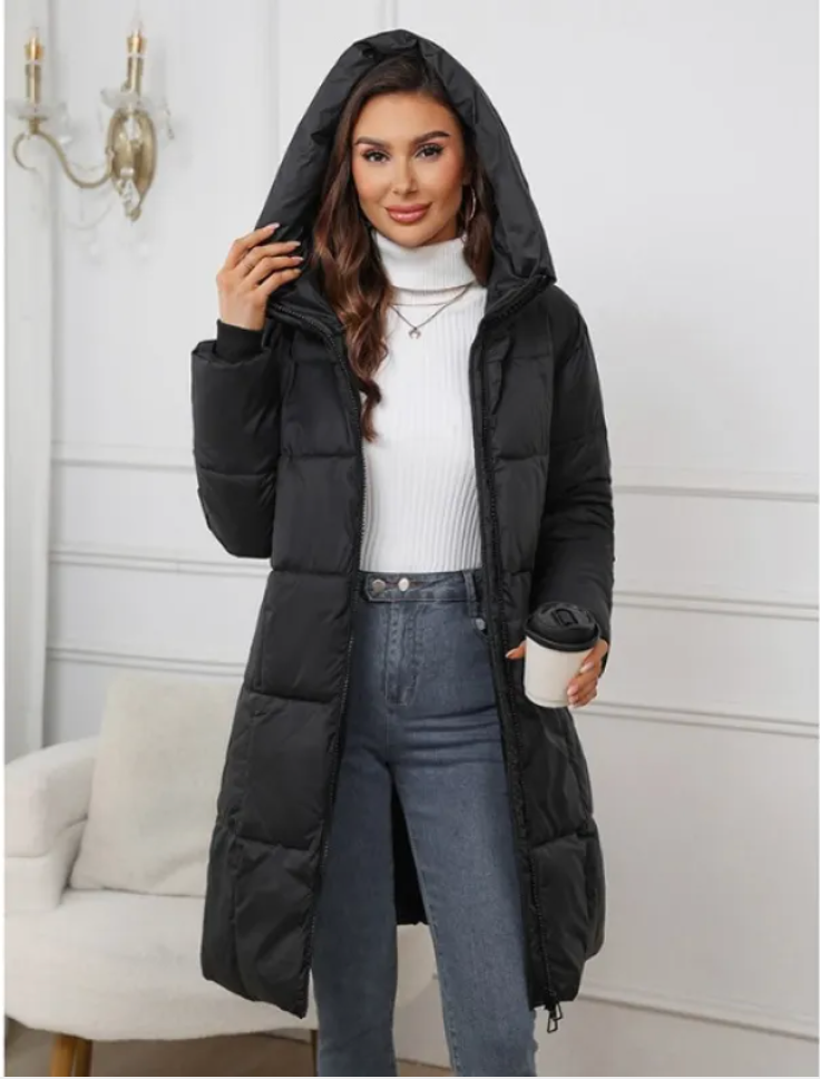Women’s Hooded Mid-Length Padded Coat