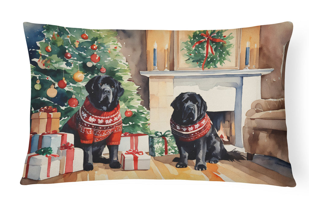 Tibetan Mastiff Cozy Christmas Throw Pillow
