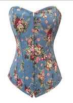 Factory Direct Denim Corset with Print Design