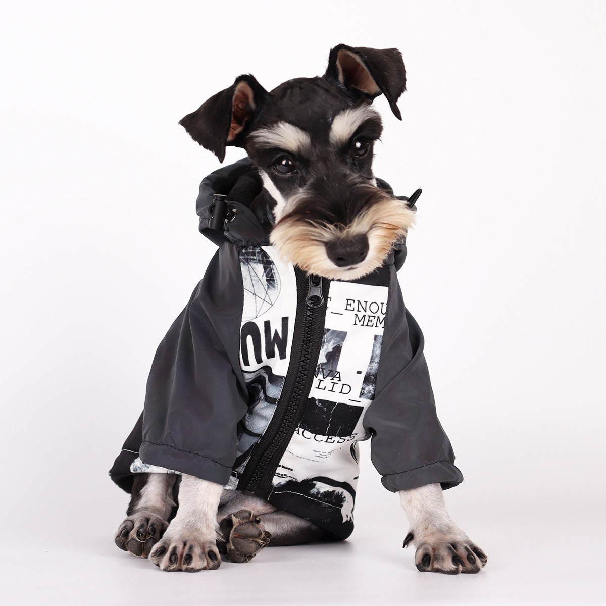 Reflective Dog Raincoat - Trendy Cotton Jacket