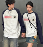 Women's Thick Cotton Color Block Round Neck Sweater