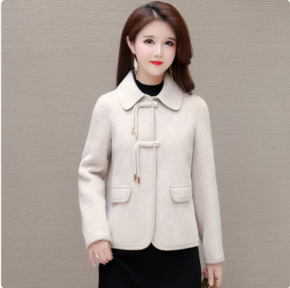 Women's Stylish Short Wool Coat