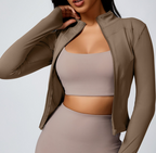 Women's Zipper Long-sleeved Sports Jacket