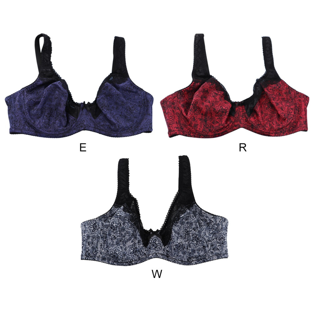 Ultra-Thin Oversized Printed Sexy Lace Bra