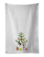 English Bulldog Tricolor #3 Christmas Kitchen Towel Set of 2