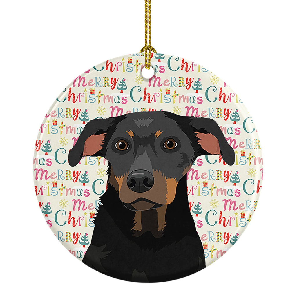 Rottweiler Black and Tan #5 Christmas Ceramic Ornament