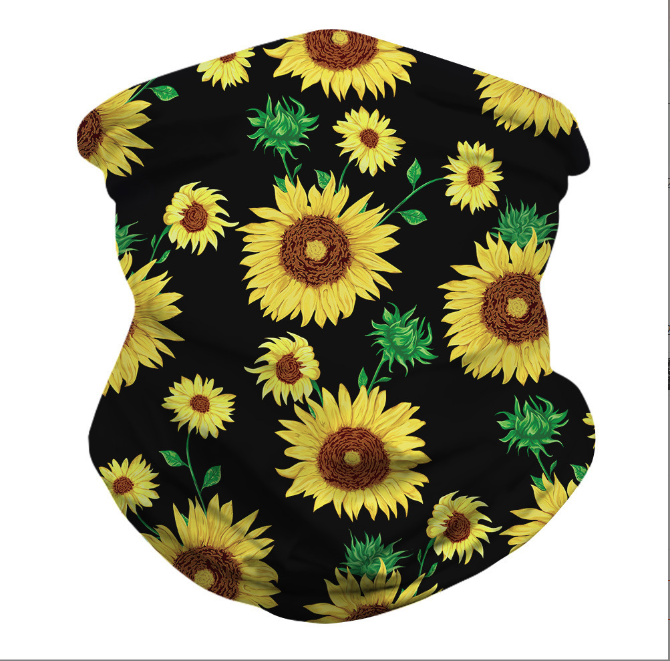 Digital Printed Sunflower Scarf