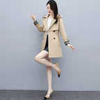 Mid-Length Women's Casual Trench Coat