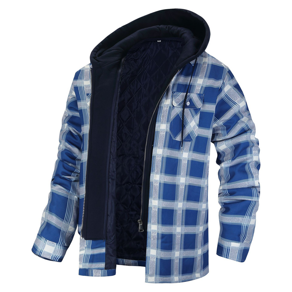 Plaid Hooded Jacket