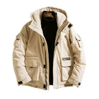 YASUGUOJI 2022 Safari Style Men's Hooded Winter Jacket