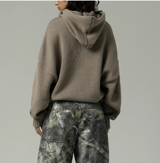 Hooded Pullover Sweater for Women with Pockets | Streetwear