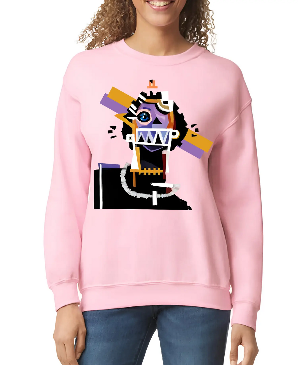 Neocubism Artwork Women’s Sweatshirt | Streetwear