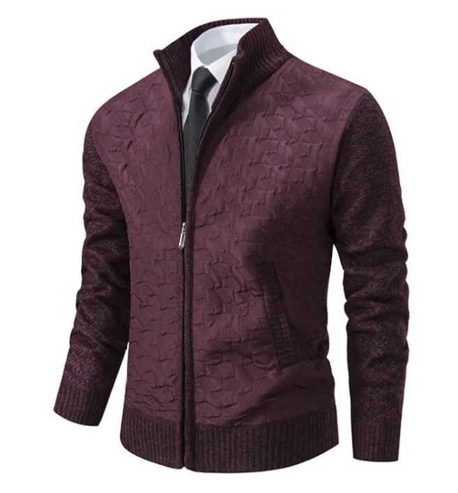 Slim Fit Knit Sweater Jacket