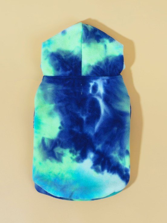 Hooded Tie-Dye Sweater for Pets in Autumn/Winter