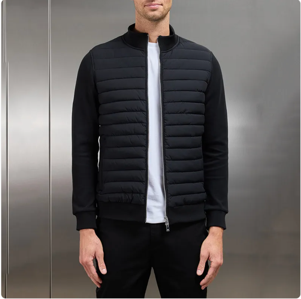 Lightweight Stand Collar Knit Jacket