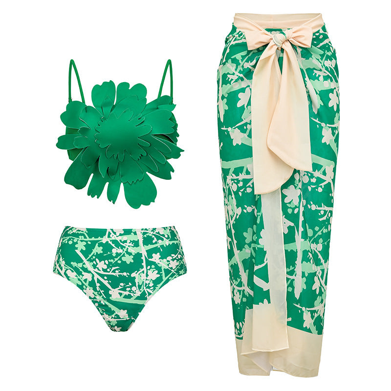 2023 Women's Slimming Floral Bikini Swimsuit Set