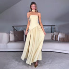 Tube Top Backless Maxi Dress