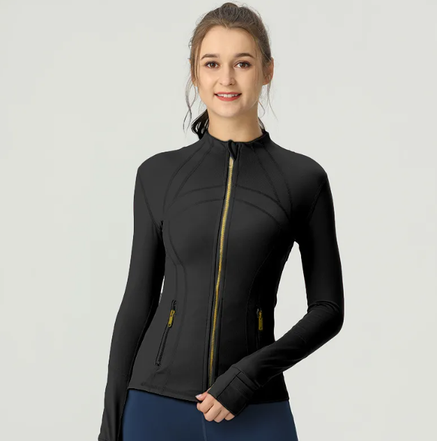 Slim Fit Sports High Elastic Fitness Coat
