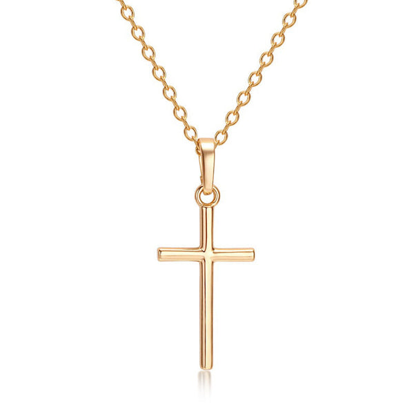 Simple Cross Pendant Necklace
