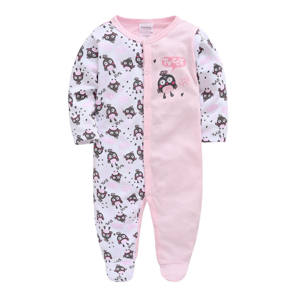 Cotton Long Sleeve Cartoon Baby Bodysuit (New Autumn)