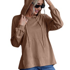 Plus Size Casual Hooded Sweatshirt with Pockets | Streetwear