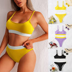 2022 Color-Block Bikini Swimsuit for Women
