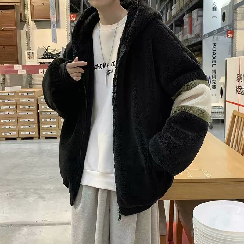 2021 Men’s Thick Lamb Wool Zipper Pullover Coat | Streetwear