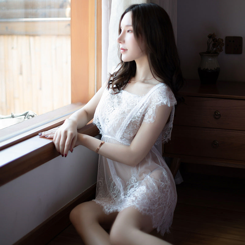Lace Maid Outfit Sexy Nightgown and Slip Dress
