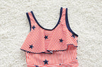 Girls' One-Piece Skirt Swimsuit for Middle School Students