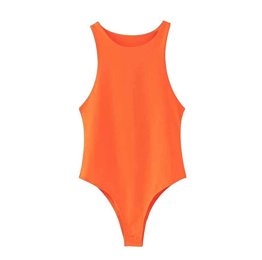 Sleeveless Round Neck Bodysuit