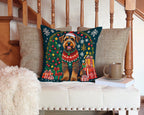 Airedale Terrier Christmas Throw Pillow