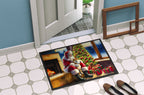 Shiba Inu and Santa Claus Doormat