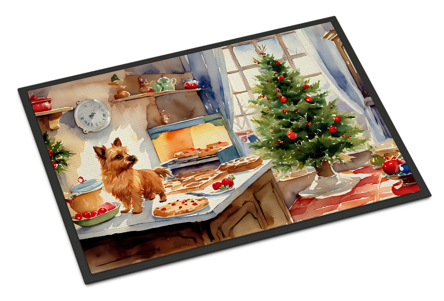 Norwich Terrier Christmas Cookies Doormat
