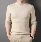 Men's Half-high Collar Sweater Fashion Simple Pullover | Streetwear