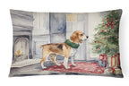 Beagle Christmas Throw Pillow